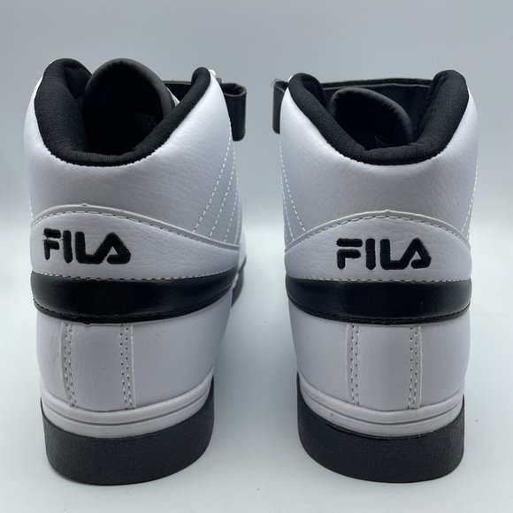 Fila Men's White and Black High-Top Sneakers - Picture 5 of 12